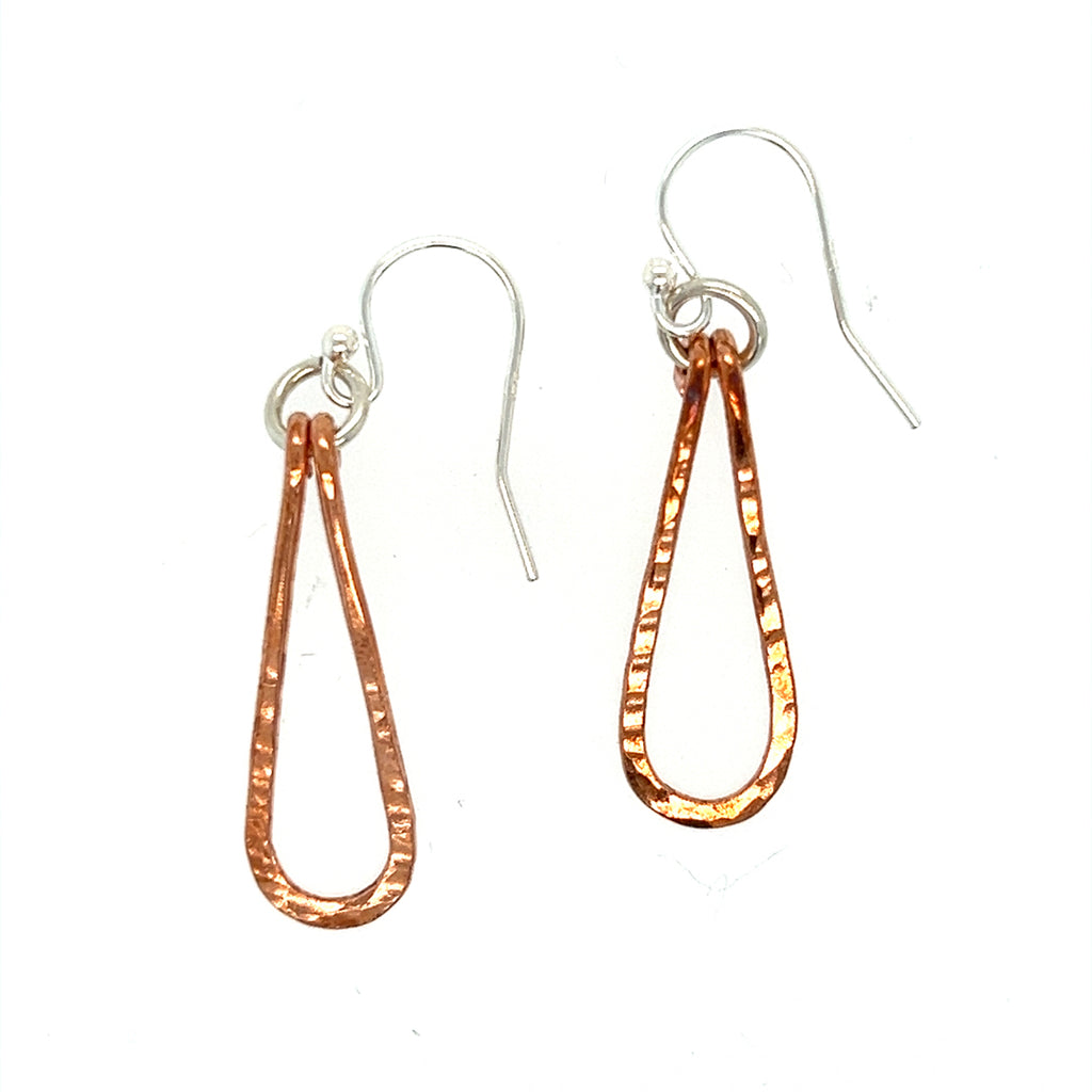 Copper Petal Earrings