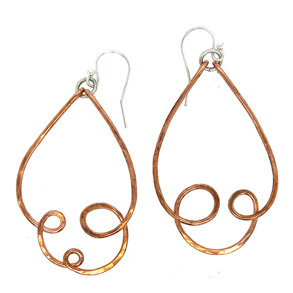 Loop De Loop Copper Earrings