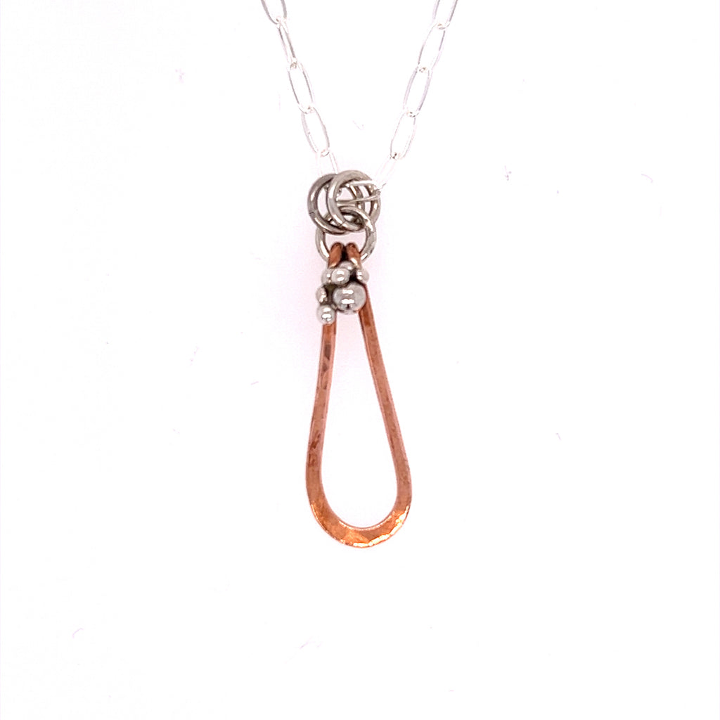 Copper Petal Necklace