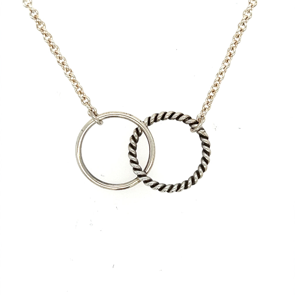 Double Circle Eternity Necklace