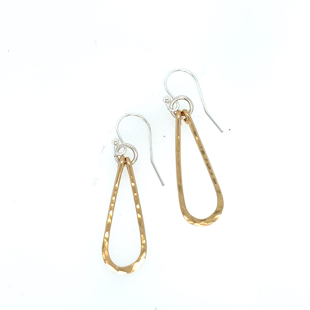 Gold Petal Earrings