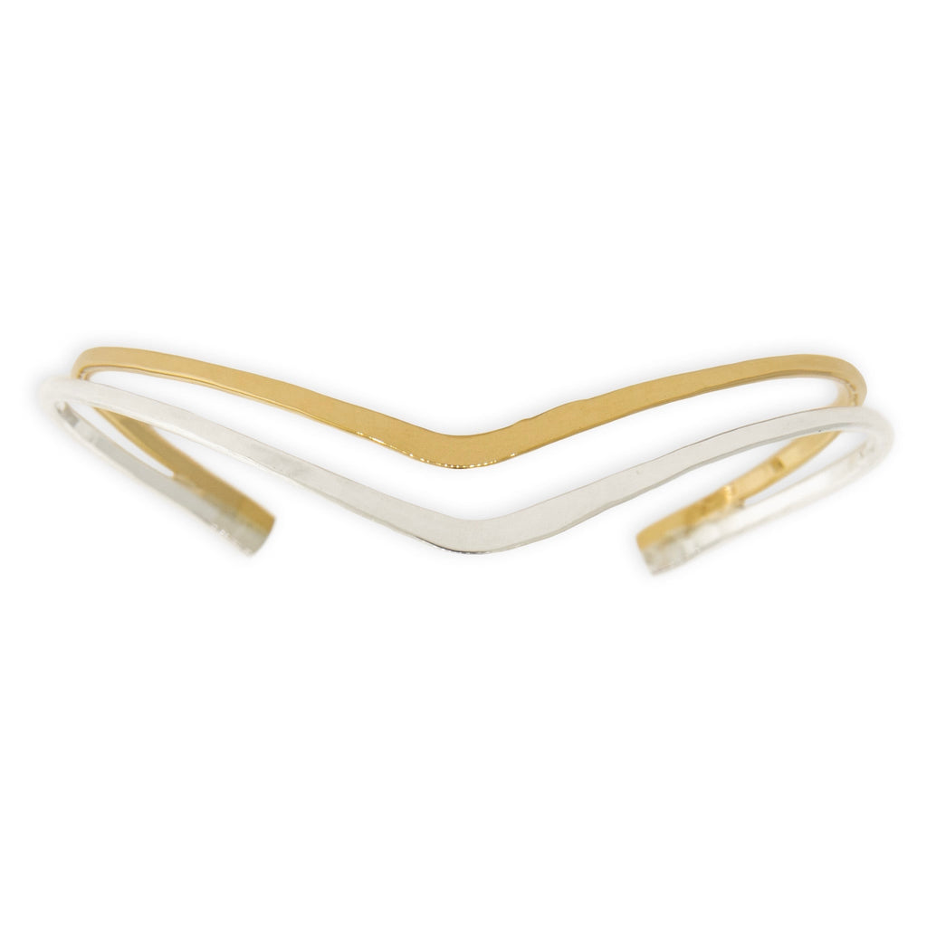 2 Tone Princess Cuff Bracelet