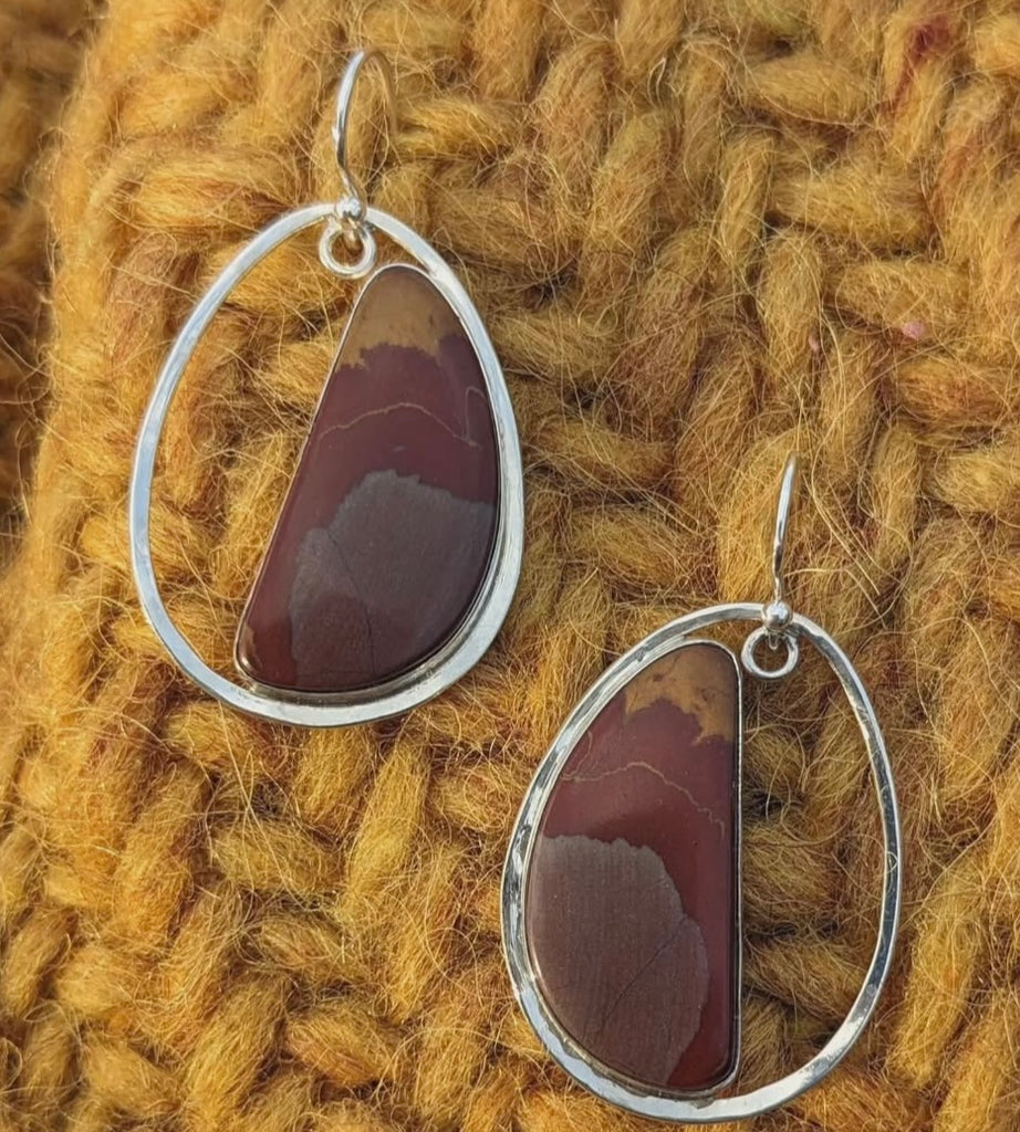 Norenna Jasper Half Moon Earrings