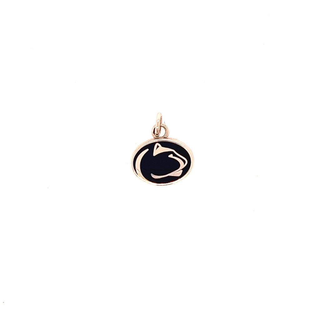 Small Blue Lion Logo Charm