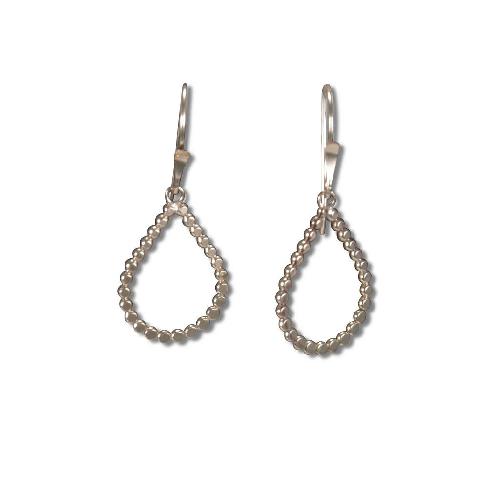 Dangling Tear Dot Earrings