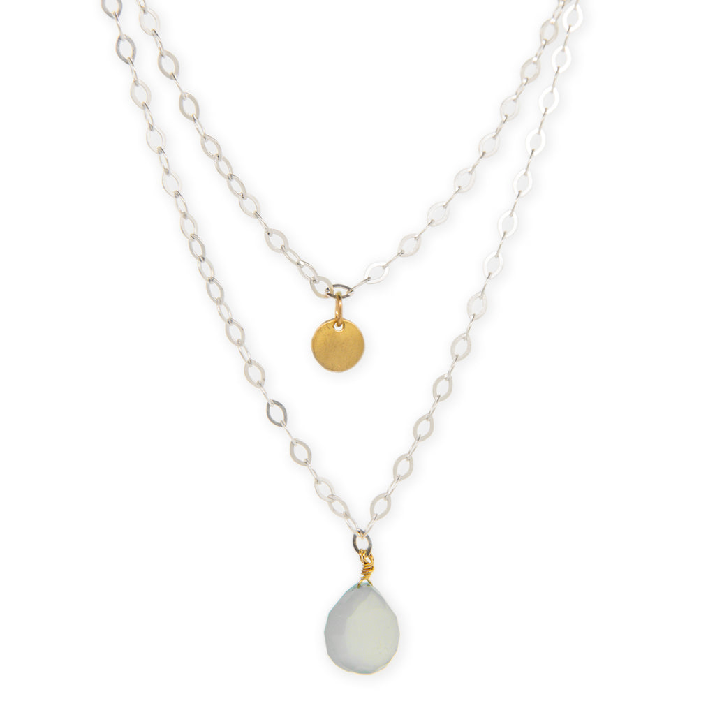 Chalcedony Layered Necklace