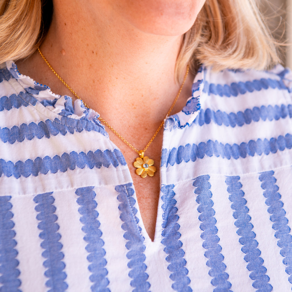 Lucky Clover Peridot Necklace