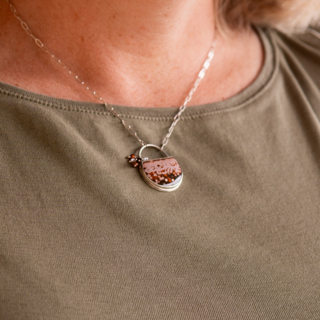 River Jasper & Sapphire Necklace