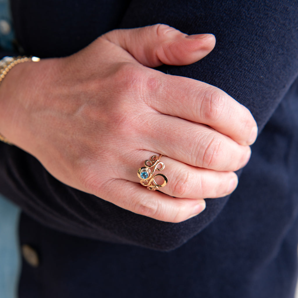Eternity Blue Topaz Ring