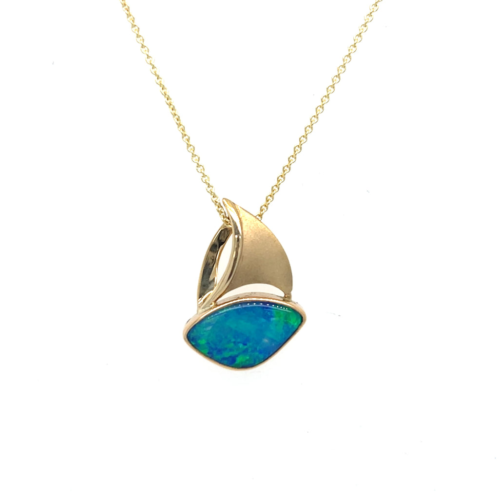 Opal Sail Necklace