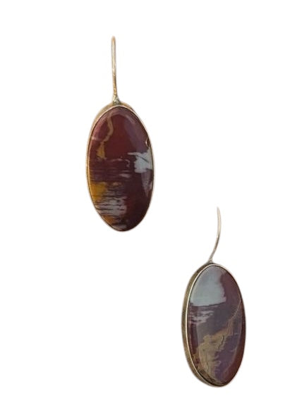 Norenna Jasper Oval Drop Earrings