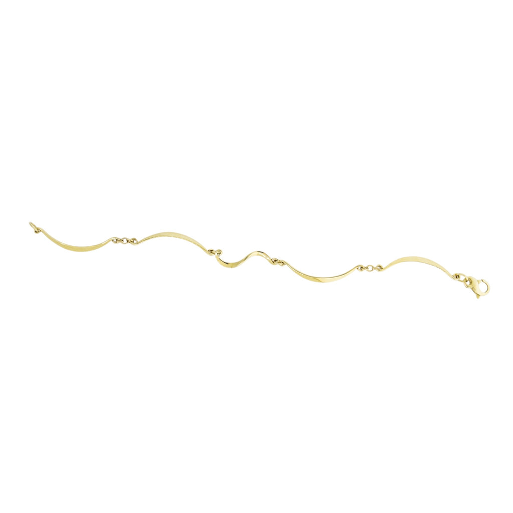 14kt Gold Gentle Wave Bracelet