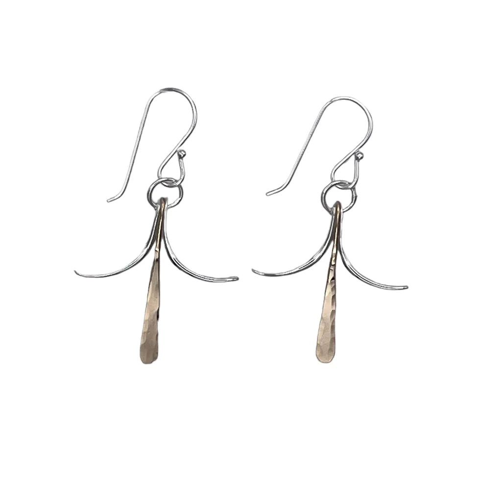 2 Tone Dancing Angels Earrings