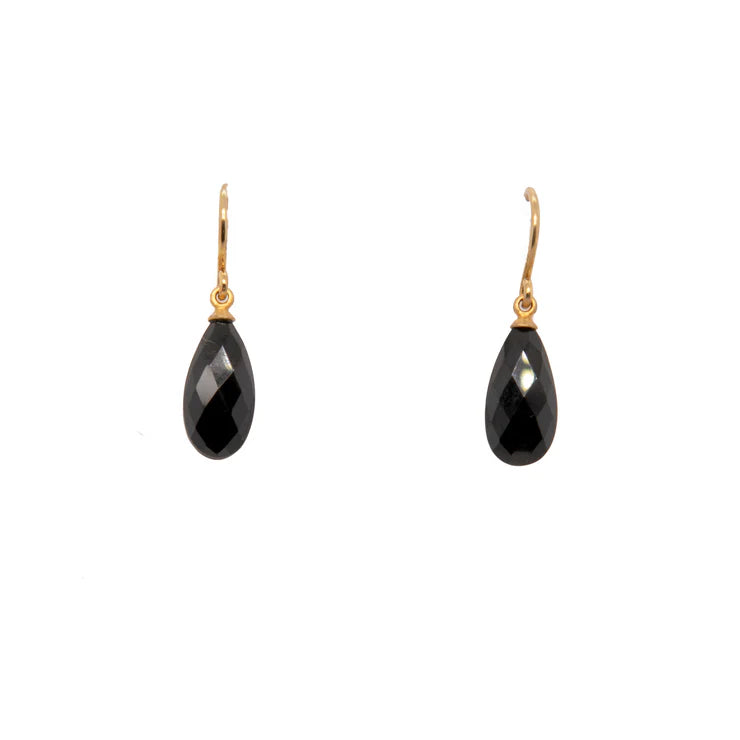 Shops Black Spinel Earrings