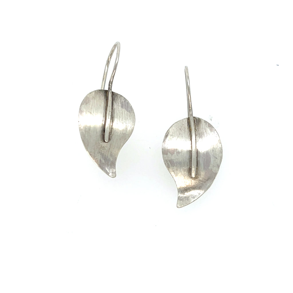 Sterling Silver Leaf Earrings