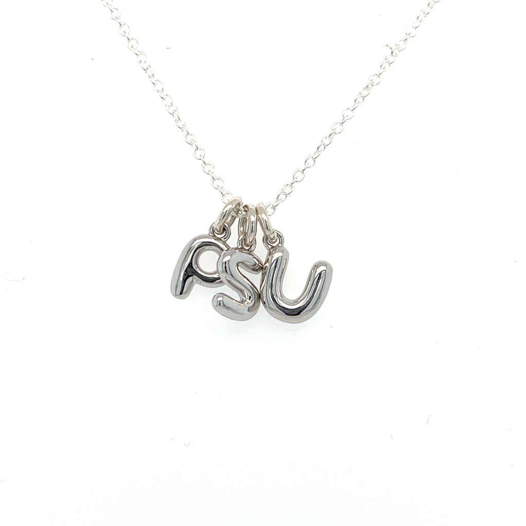 Bubble Initial Necklace