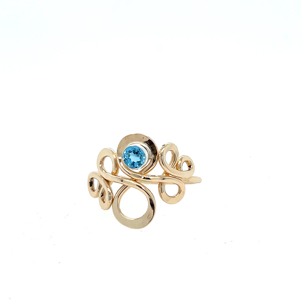 Eternity Blue Topaz Ring