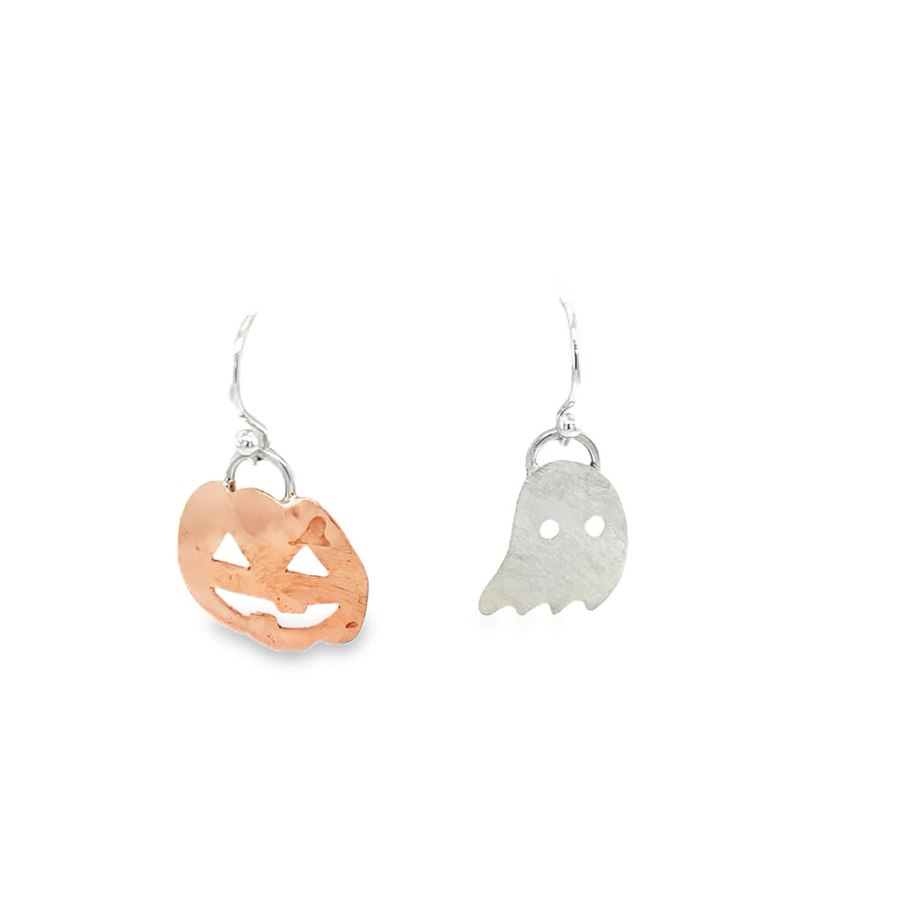 Pumpkin & Ghost Dangle Earrings