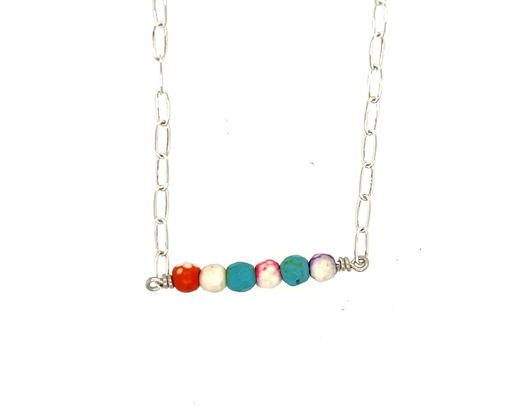 Beaded Bar Necklace