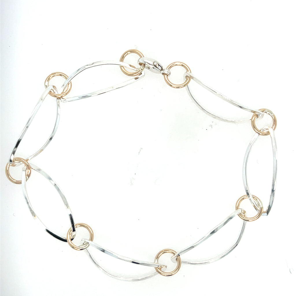 Marquise Link Bracelet-2 Tone