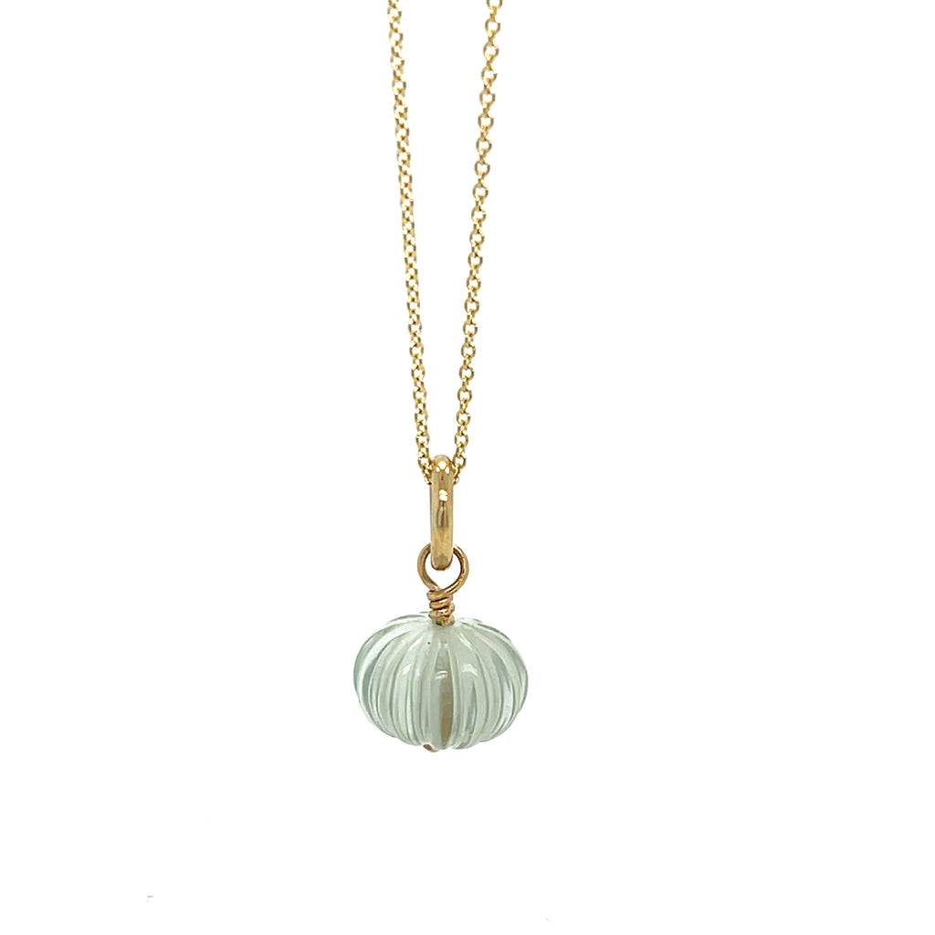 Fluted Peridot Necklace