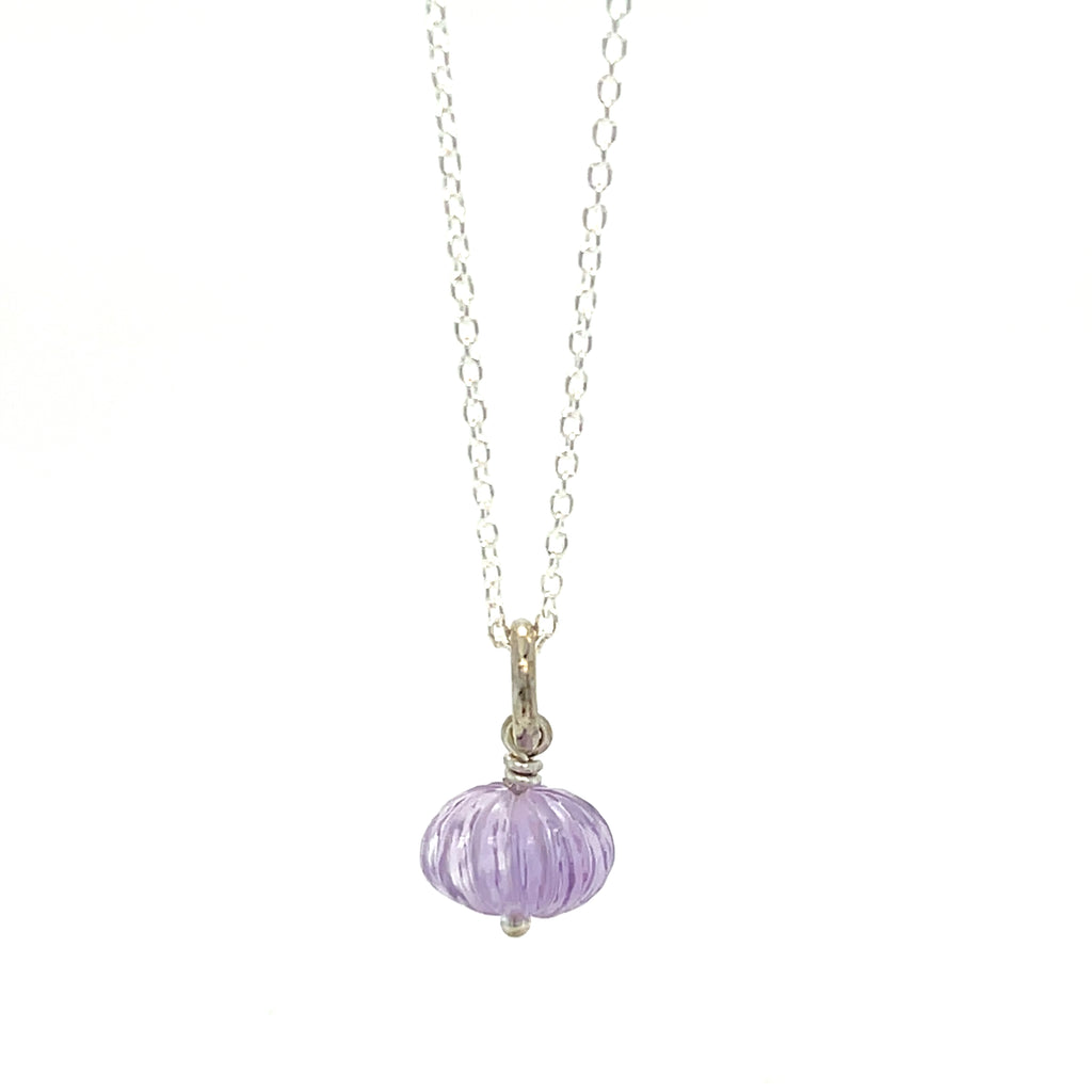 Fluted Amethyst Necklace