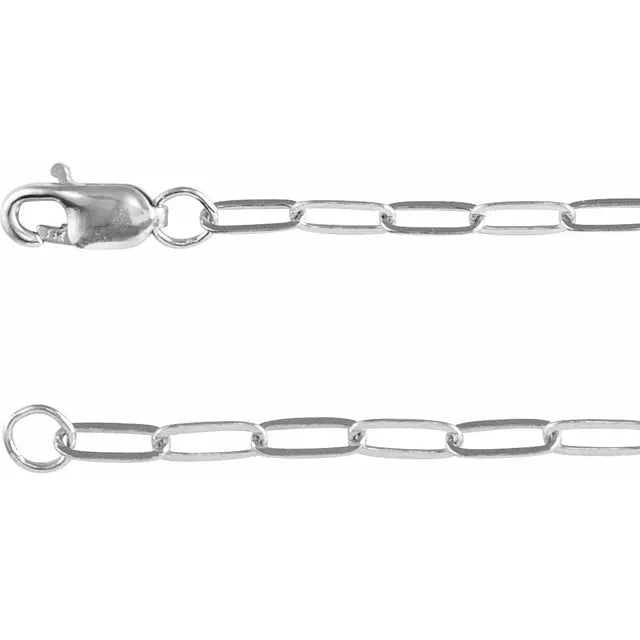 Petite Sterling Silver Paperclip Chain