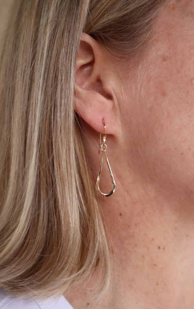 Elongated Droplet Earrings